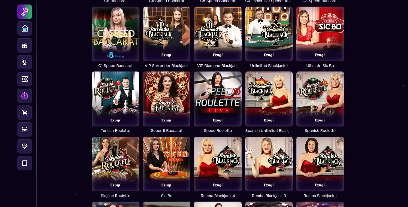 Интерфейс казино Слот Геймс с популярными слотами и прогресс-баром